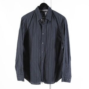 BANANA REPUBLIC – Mens Striped Dress Shirt: 15.5 M